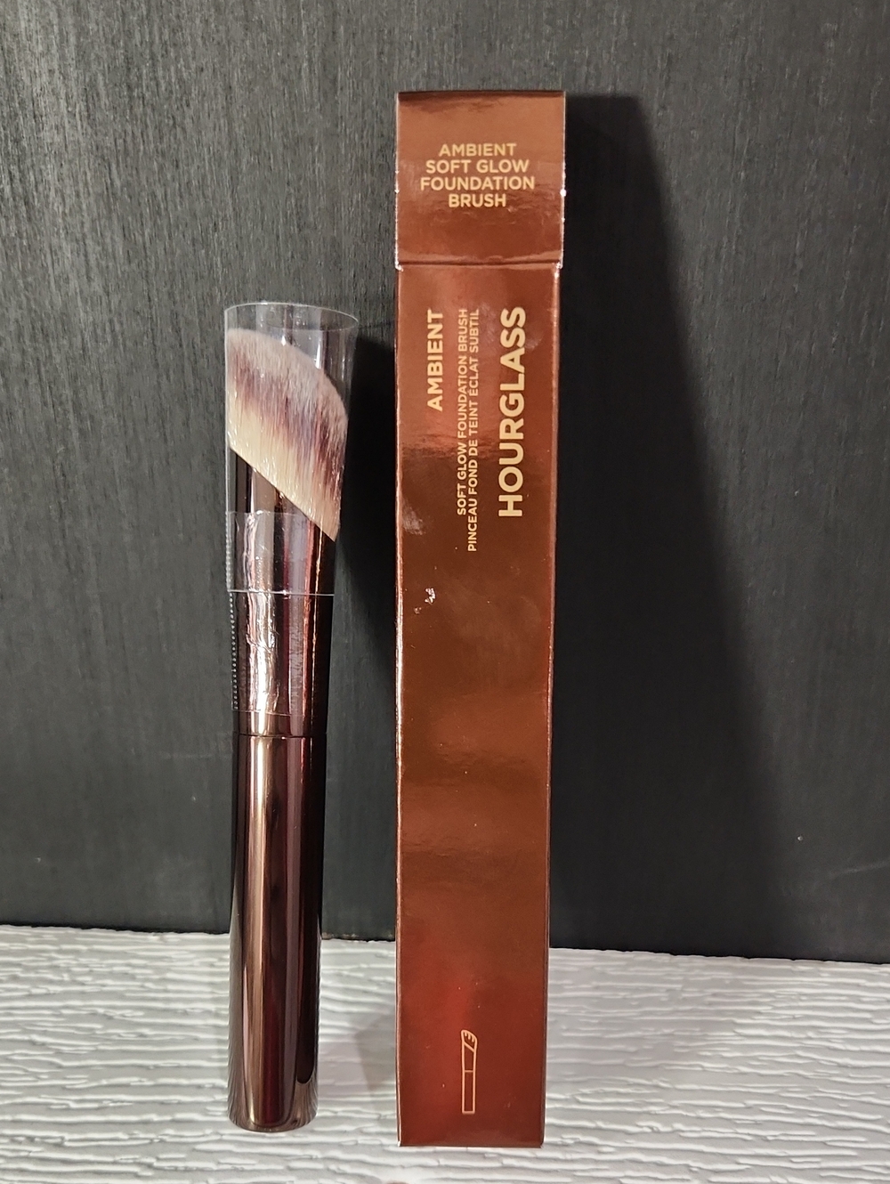 Hourglass Ambient Soft Glow Brush - Metallic Bronze Handle with Light Bristles
